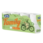 Туалетний папір Grite Family, 8 рул., Грите Фемілі, 3-х шаровий