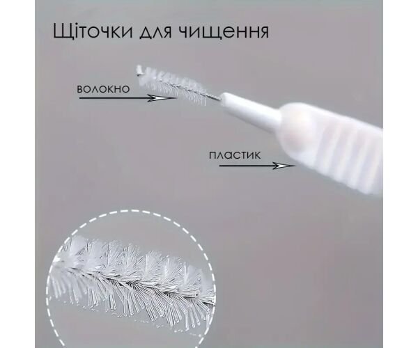 vio-nabir-universalnikh-shhitochok-dlya-chishhennya-dushovoyi-lijki-ta-mobilnikh-devajsiv-10-sht ViO, Набір універсальних щіточок для чищення душової лійки та мобільних девайсів, 10 шт. - Зображення 7