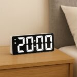 Електронний настільний годинник з будильником і термометром