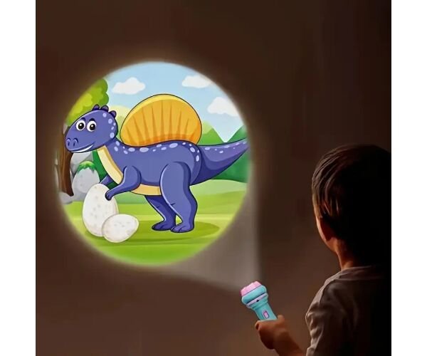 Дитячий ліхтарик-проектор 2в1