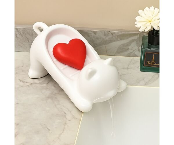 Мильниця з дренажем Котик