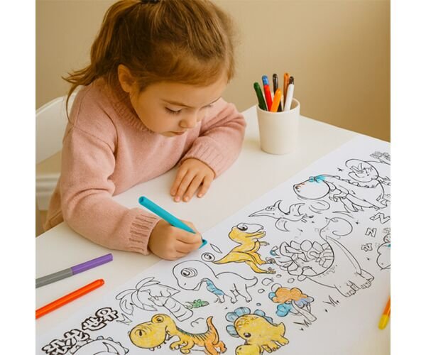 Набір розмальовок для дітей Динозаврики