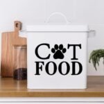 Стікер для контейнера з кормом Cat food
