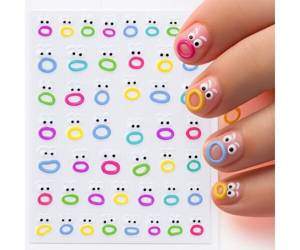 Стікери для нігтів самоклеючі 3D