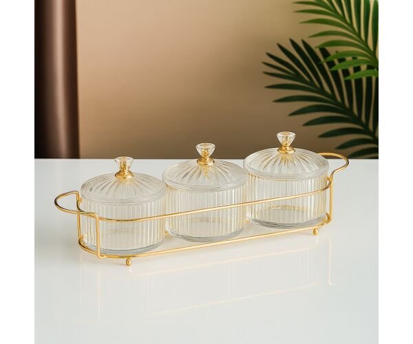 Ємності для горіхів та солодощів на підставці