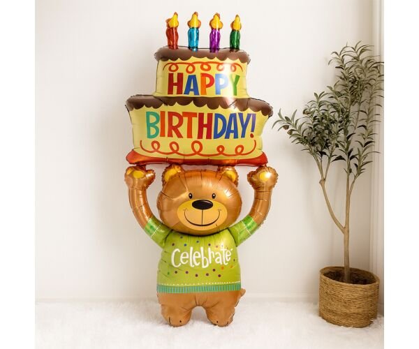 Фольгована повітряна кулька Ведмедик