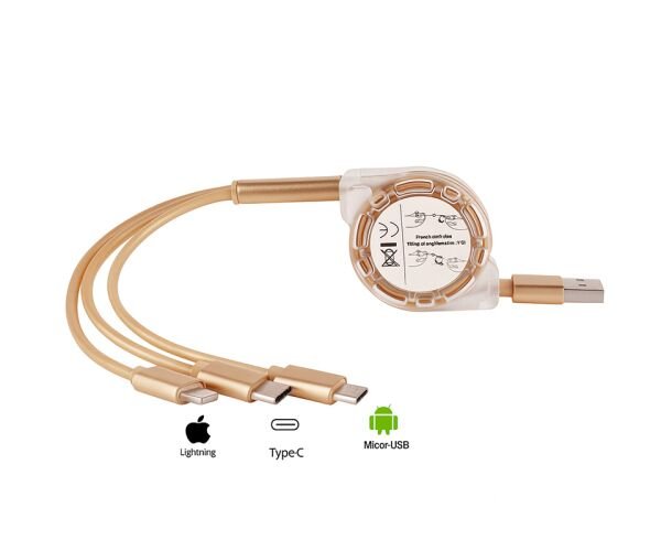 Кабель-рулетка для заряджання MicroUSB Кабель-рулетка для заряджання MicroUSB