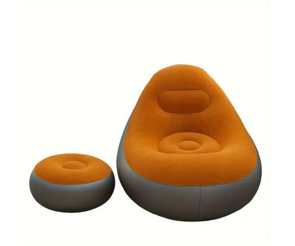Надувне крісло з пуфом