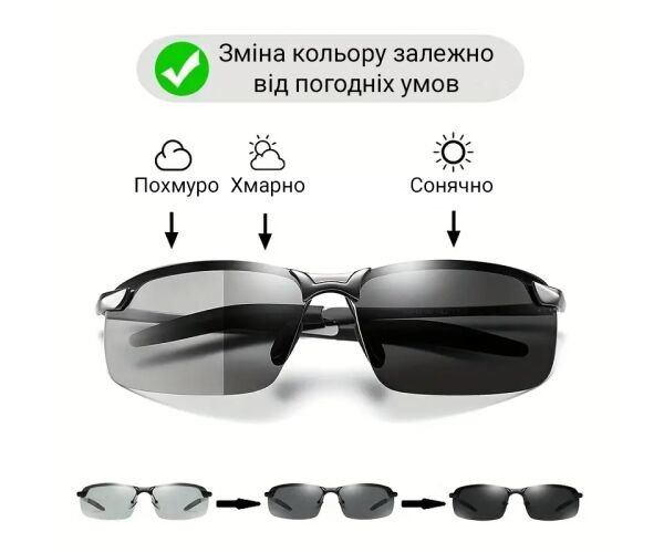 Сонцезахисні окуляри фотохромні