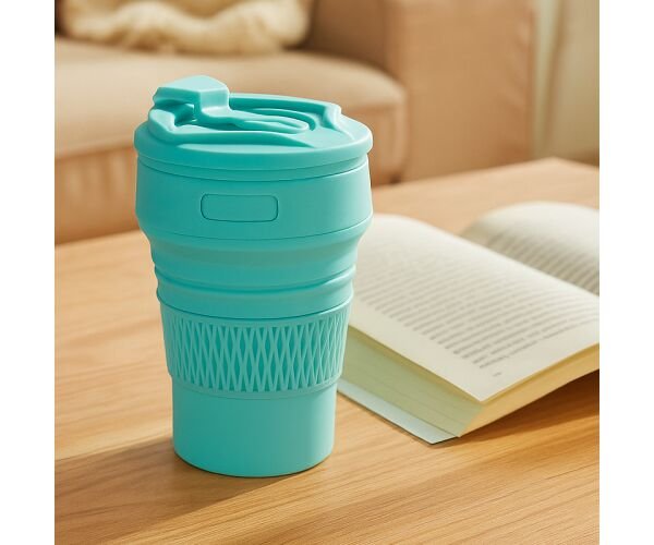 Стакан силіконовий з кришкою Стакан силіконовий з кришкою