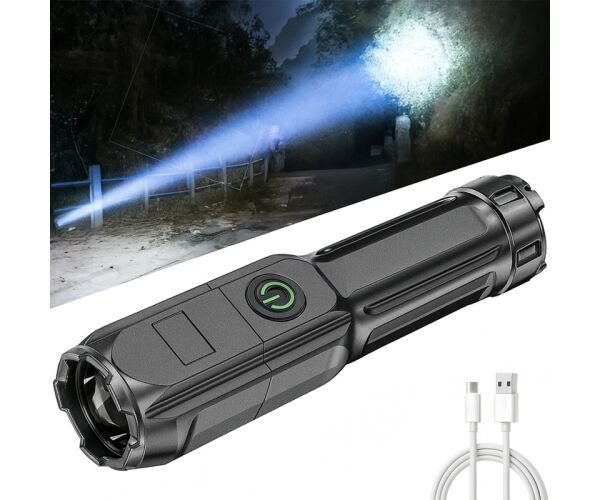 Світлодіодний ліхтарик з телескопічним зумом USB