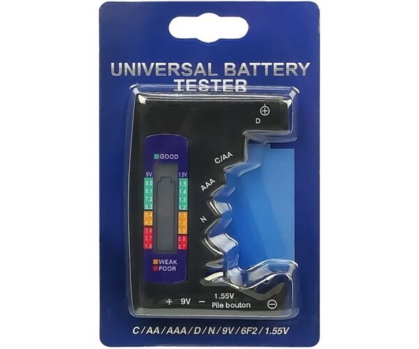 Тестер батарейок та акумуляторів з індикаторною шкалою