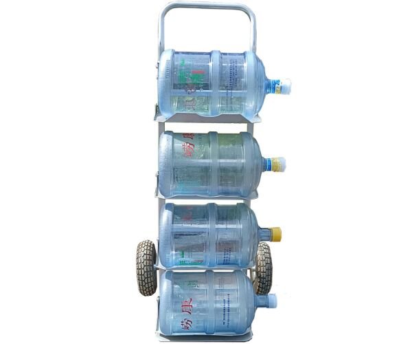 Двоколісний візок з платформою для переміщення бутлів