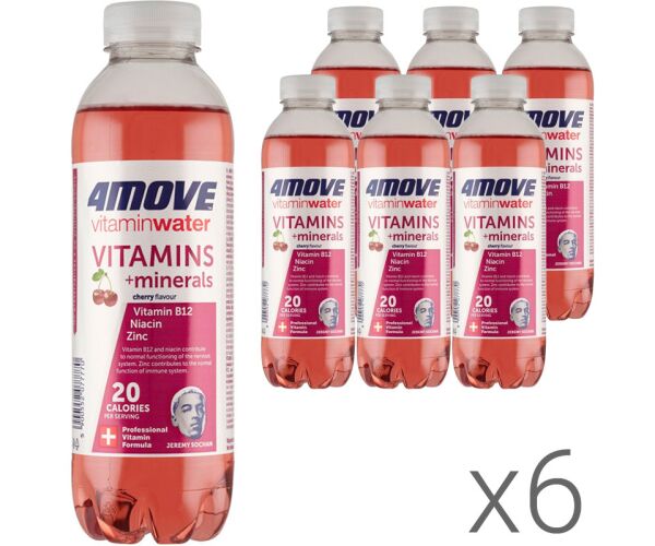 4MOVE Vitamin Water Magnesium + Minerals Cherry